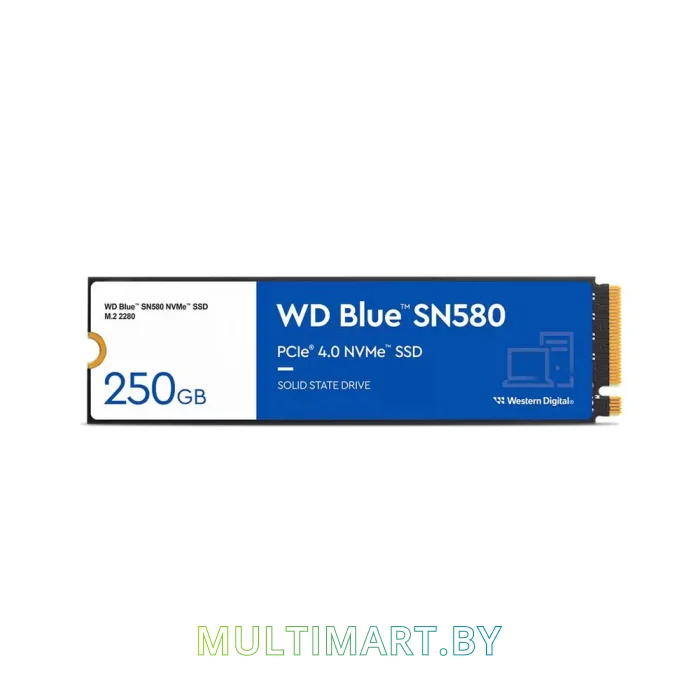 SSD диск WD Blue SN580 250GB (WDS250G3B0E)